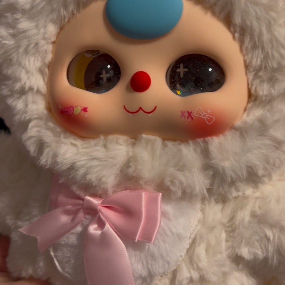 Baby Three 400% White Bunny